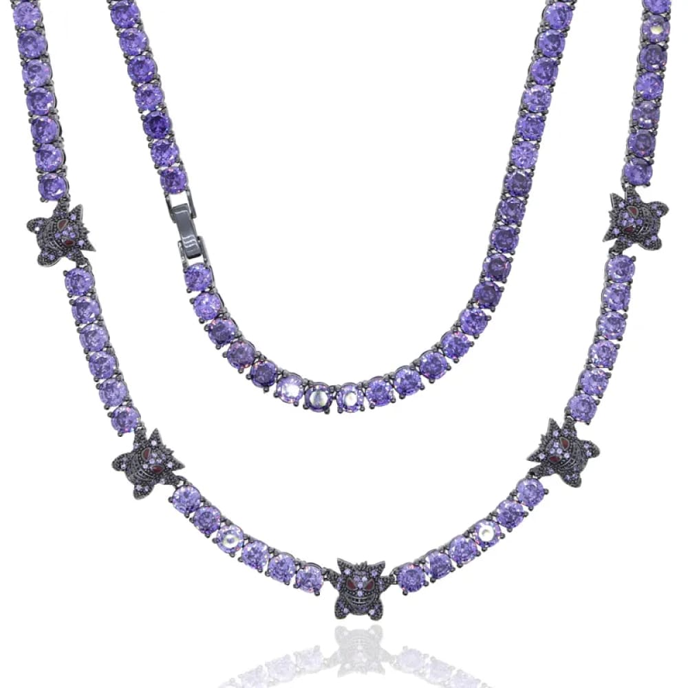 Purple Ghost-Type Zircon Tennis Chain