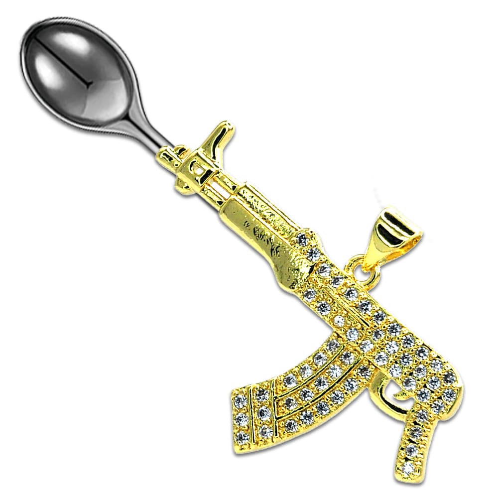 Diamond AK47 "Draco" Spoon Pendant - Mad Kandi