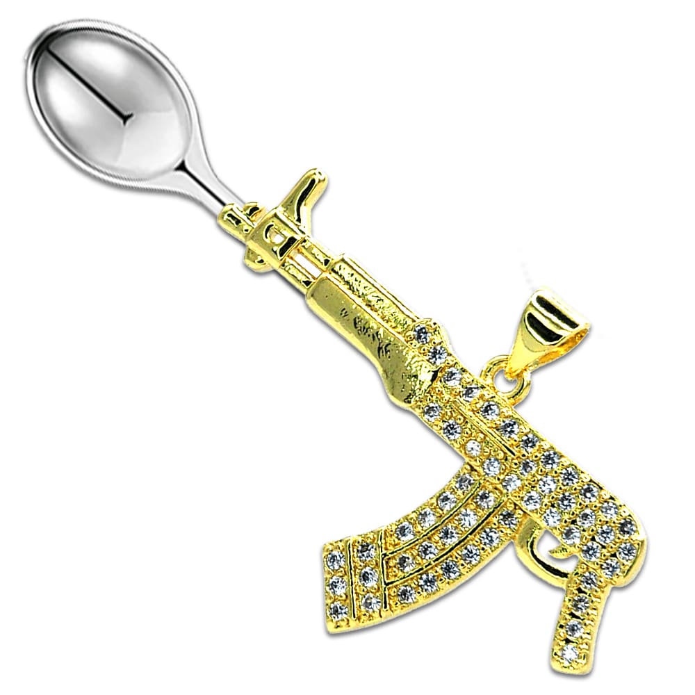 Diamond AK47 "Draco" Spoon Pendant - Mad Kandi