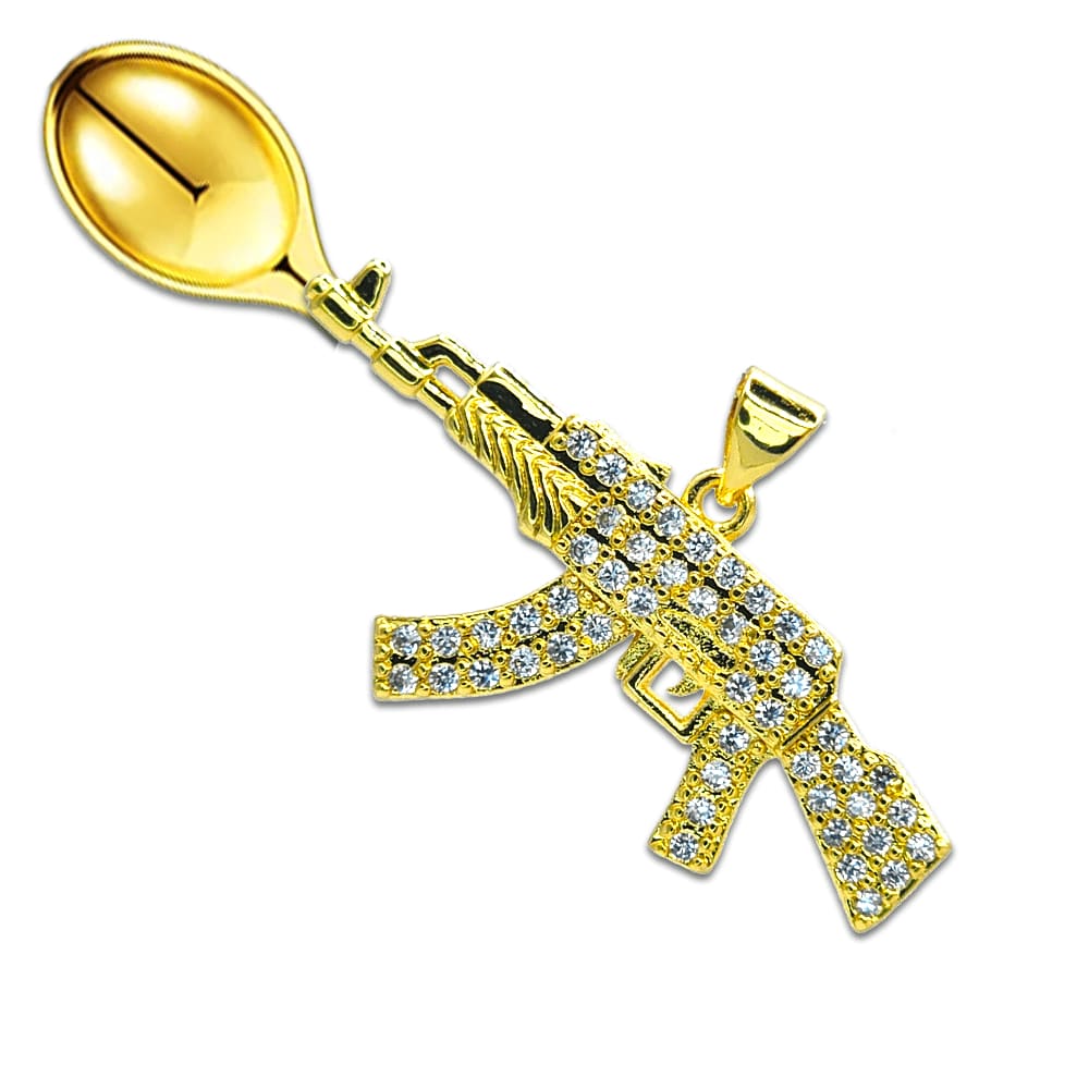 Diamond AK47 "Fat Boy" Spoon Pendant - Mad Kandi