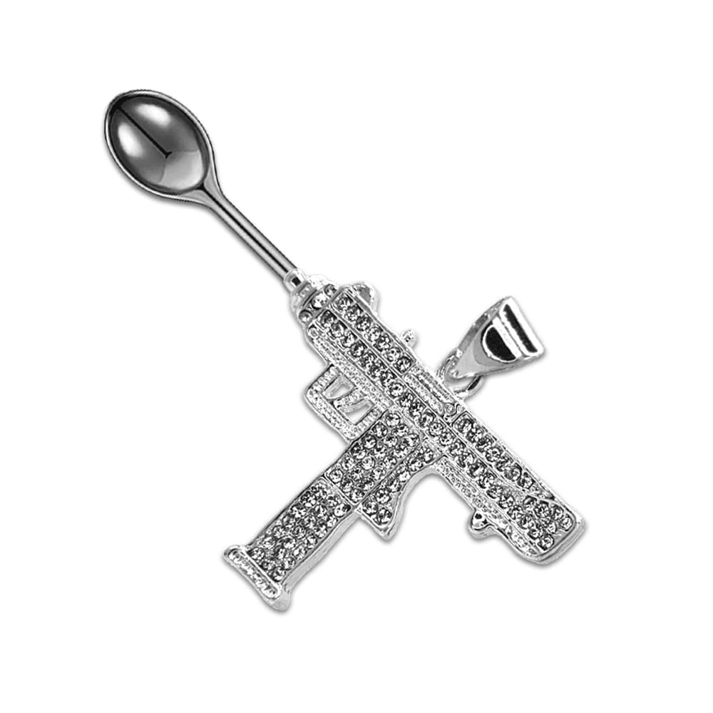 Diamond "Auto-Cannon" UZI Premium Spoon Pendant - Mad Kandi