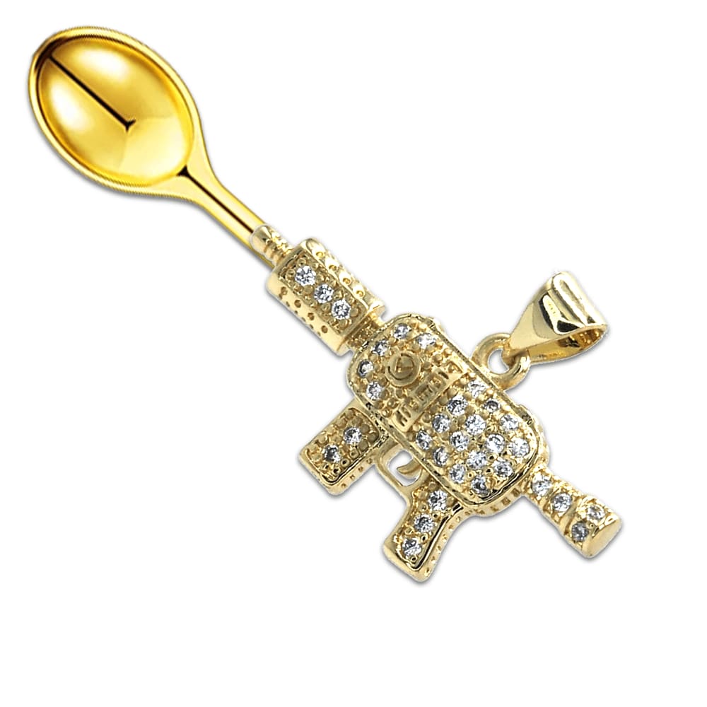 Diamond "Stubby" SMG Spoon Pendant - Mad Kandi