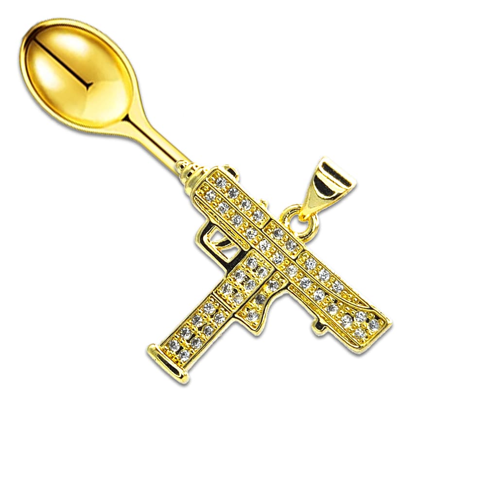 Diamond "Zippy" UZI Micro-Spoon Pendant - Mad Kandi