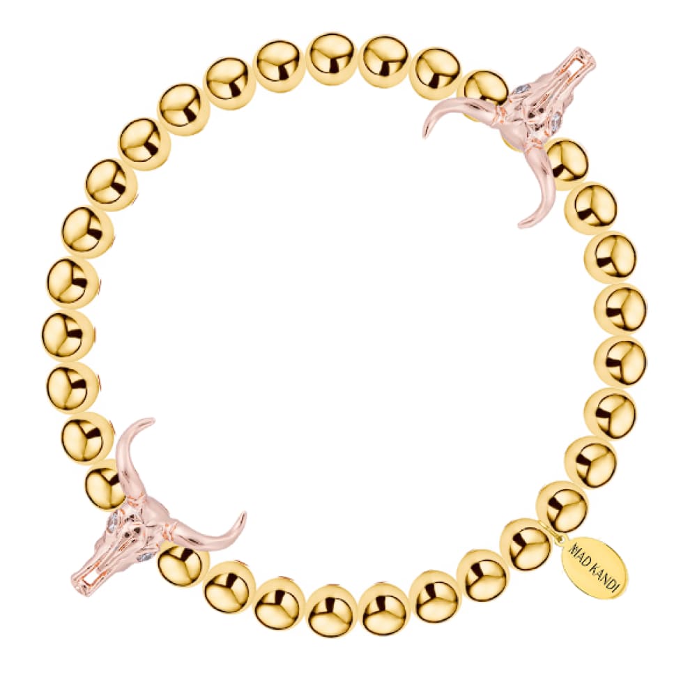 Bullish Steel And Zircon Kandi Bracelet 18K Gold-Plated Stainless / Rose Gold