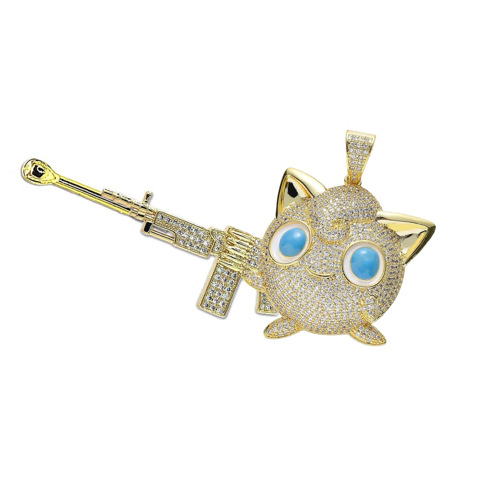 Diamond Ballad Blaster With Gun Spoon Pendant Gold / Bfg M249