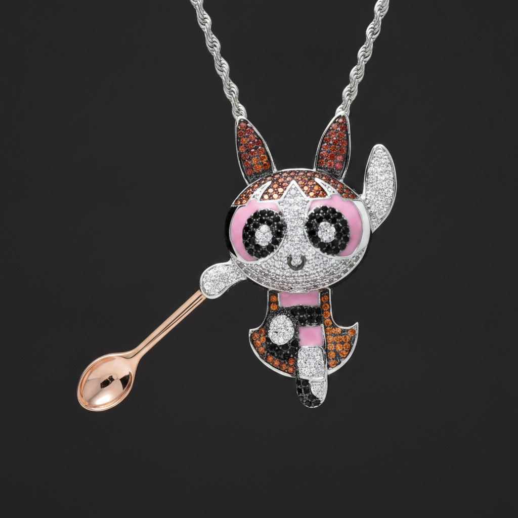 Sugar Premium Spoon Pendant - Closeup