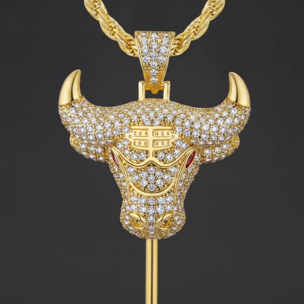 Bull Market Spoon Pendant - Closeup