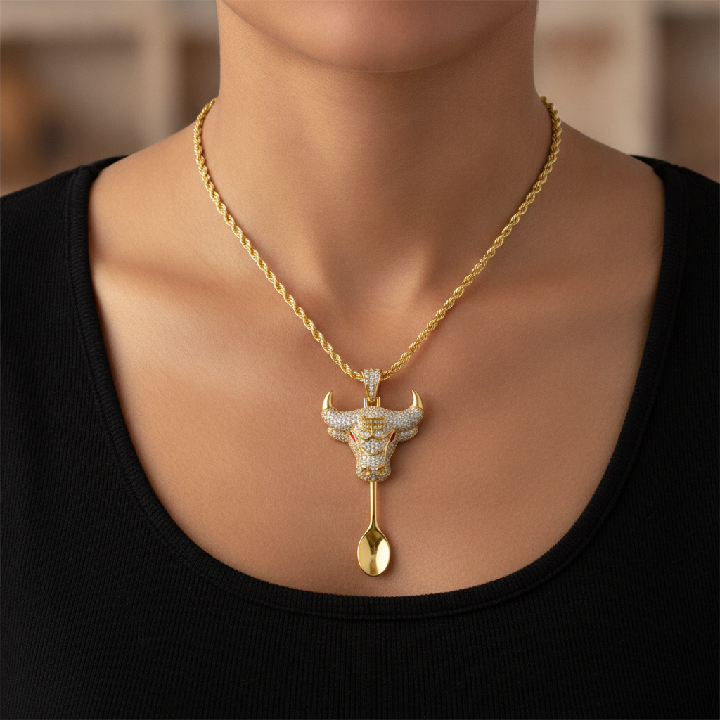 Bull Market Spoon Pendant - Lifestyle