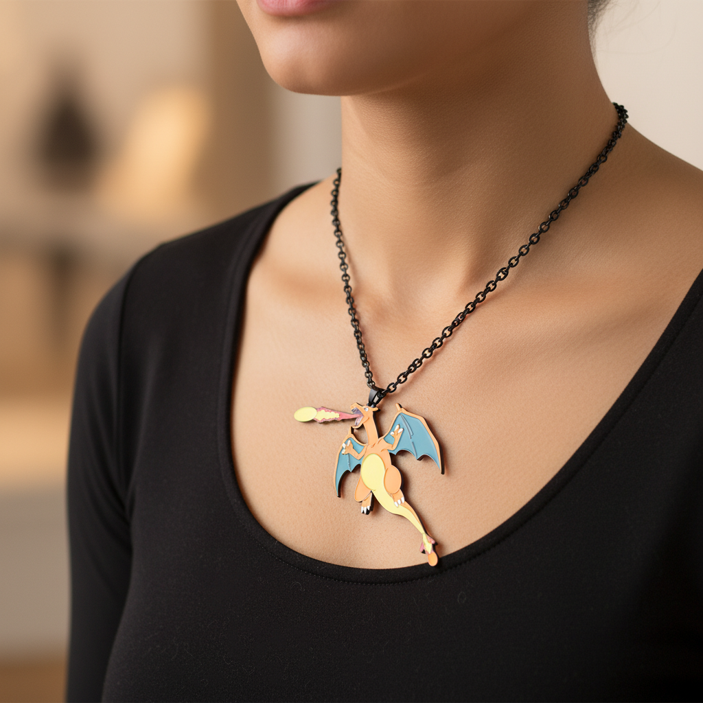 Fire Dragon Spoon Pendant - Lifestyle