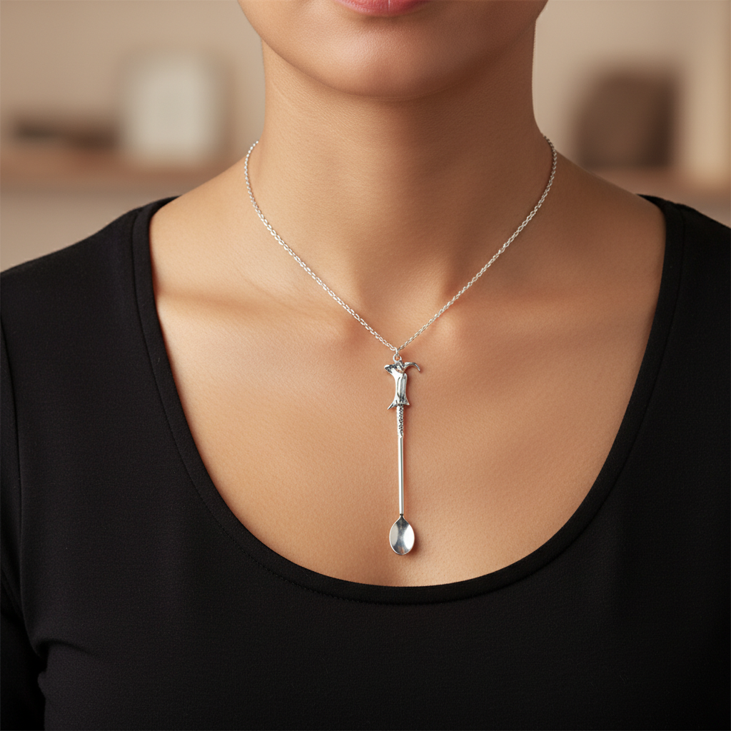 Dark Lord Wand Spoon Necklace - Lifestyle