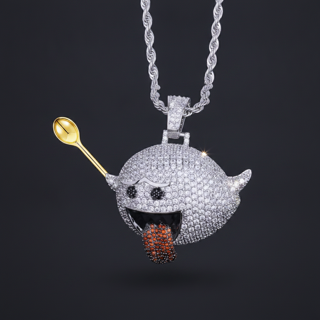 Boo Premium Spoon Pendant - Closeup
