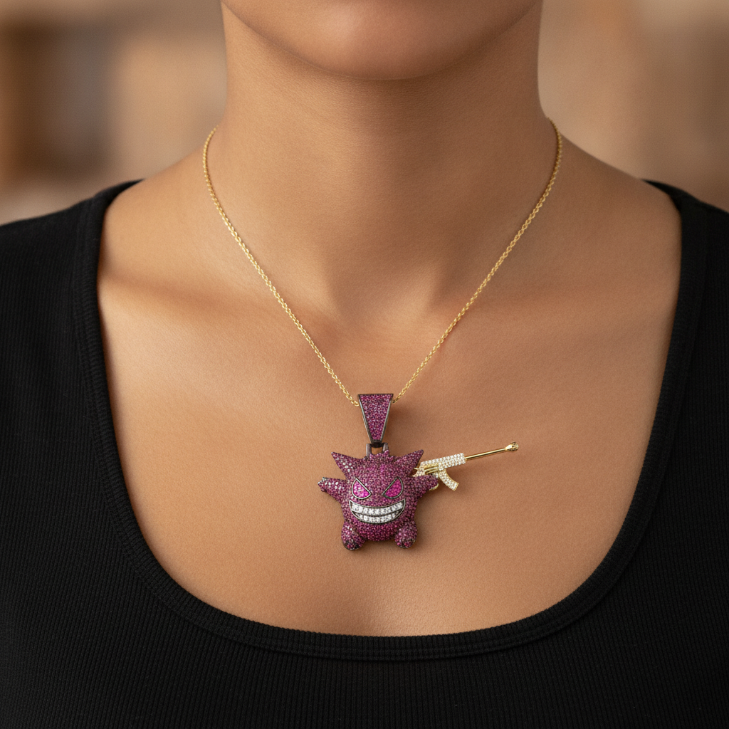 Shadow Gunner Gunslinger Spoon Pendant - Lifestyle