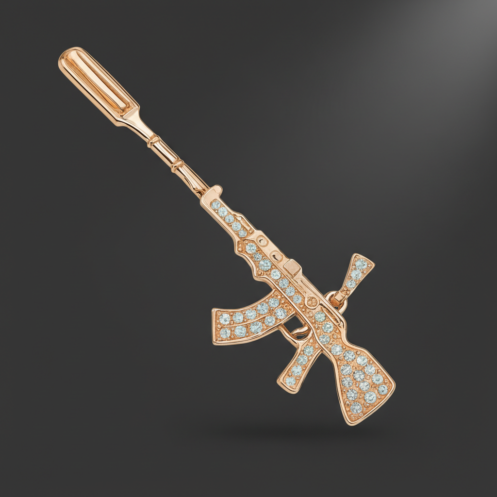 AK47 "OG" Premium Spoon Pendant - Closeup