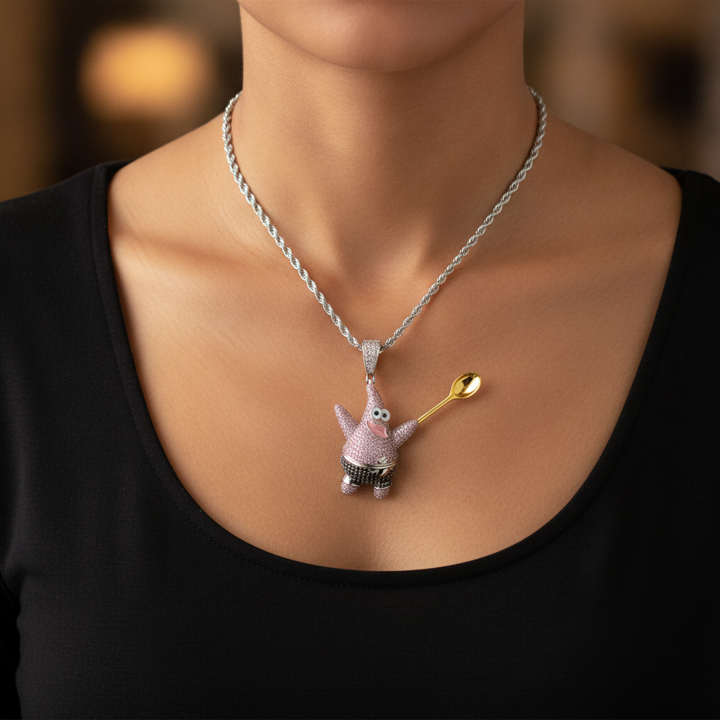 Carefree Starfish Spoon Pendant - Lifestyle