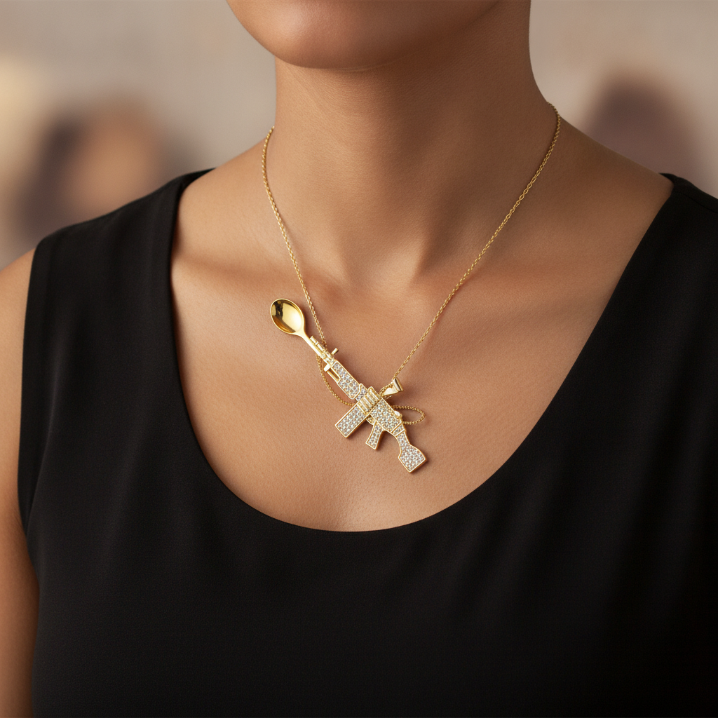 Chainsaw M249 Premium Spoon Pendant - Lifestyle