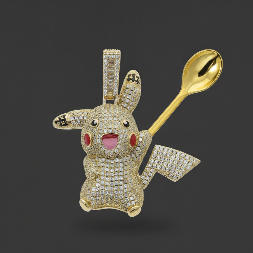 Electric-Type 2 Premium Spoon Pendant - Closeup