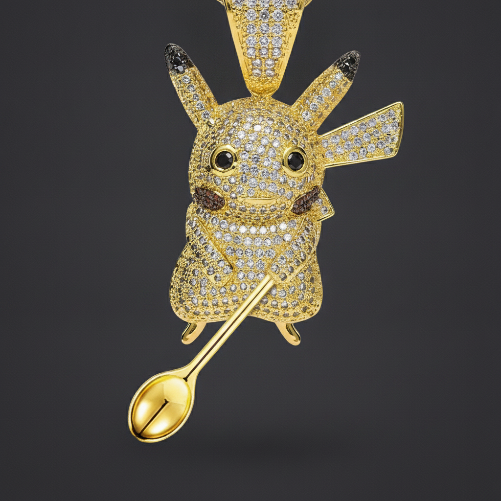 Electric-Type Premium Spoon Pendant - Closeup