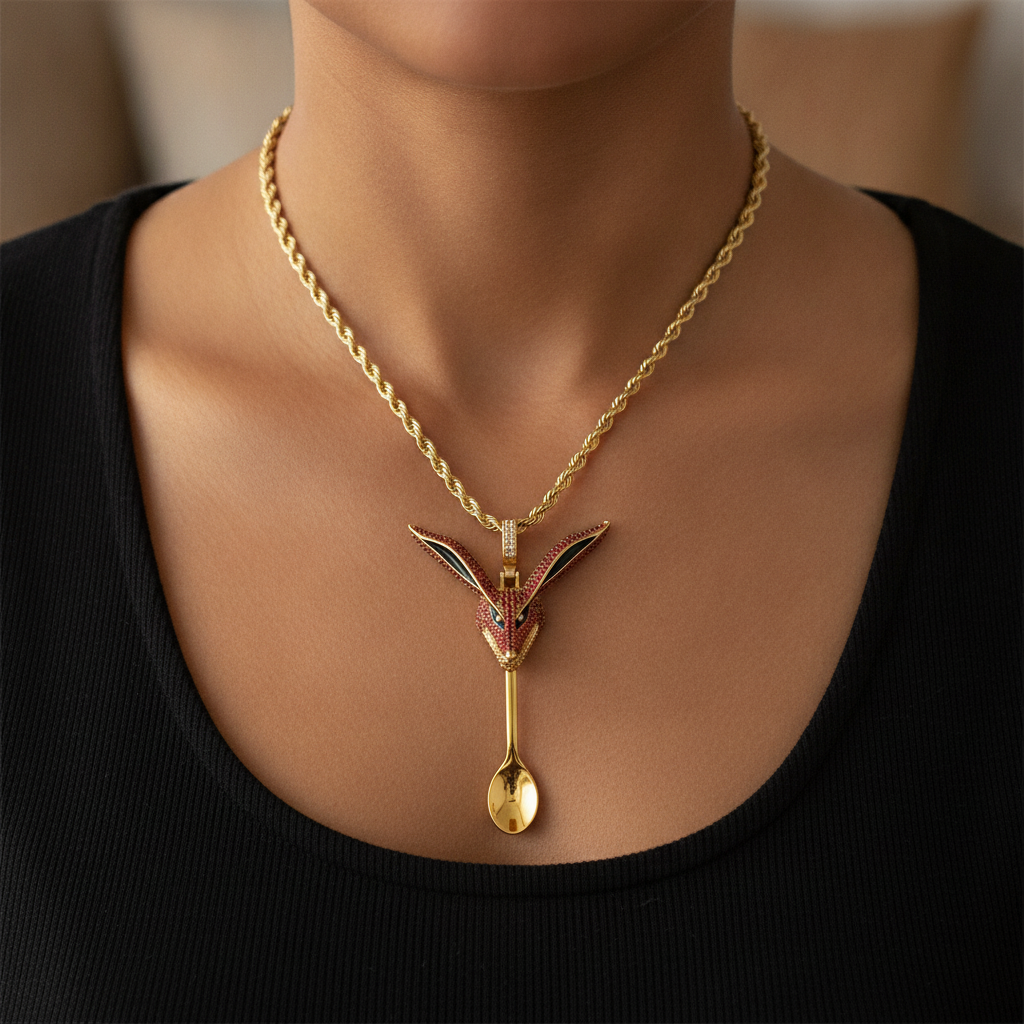 Fox Spoon Pendant - Lifestyle