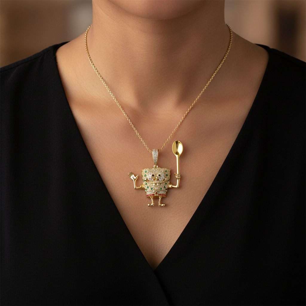 Fry Cook Spoon Pendant - Lifestyle