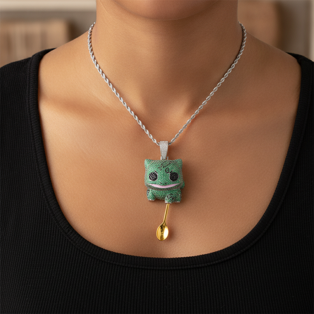 Grass-Type Premium Spoon Pendant - Lifestyle