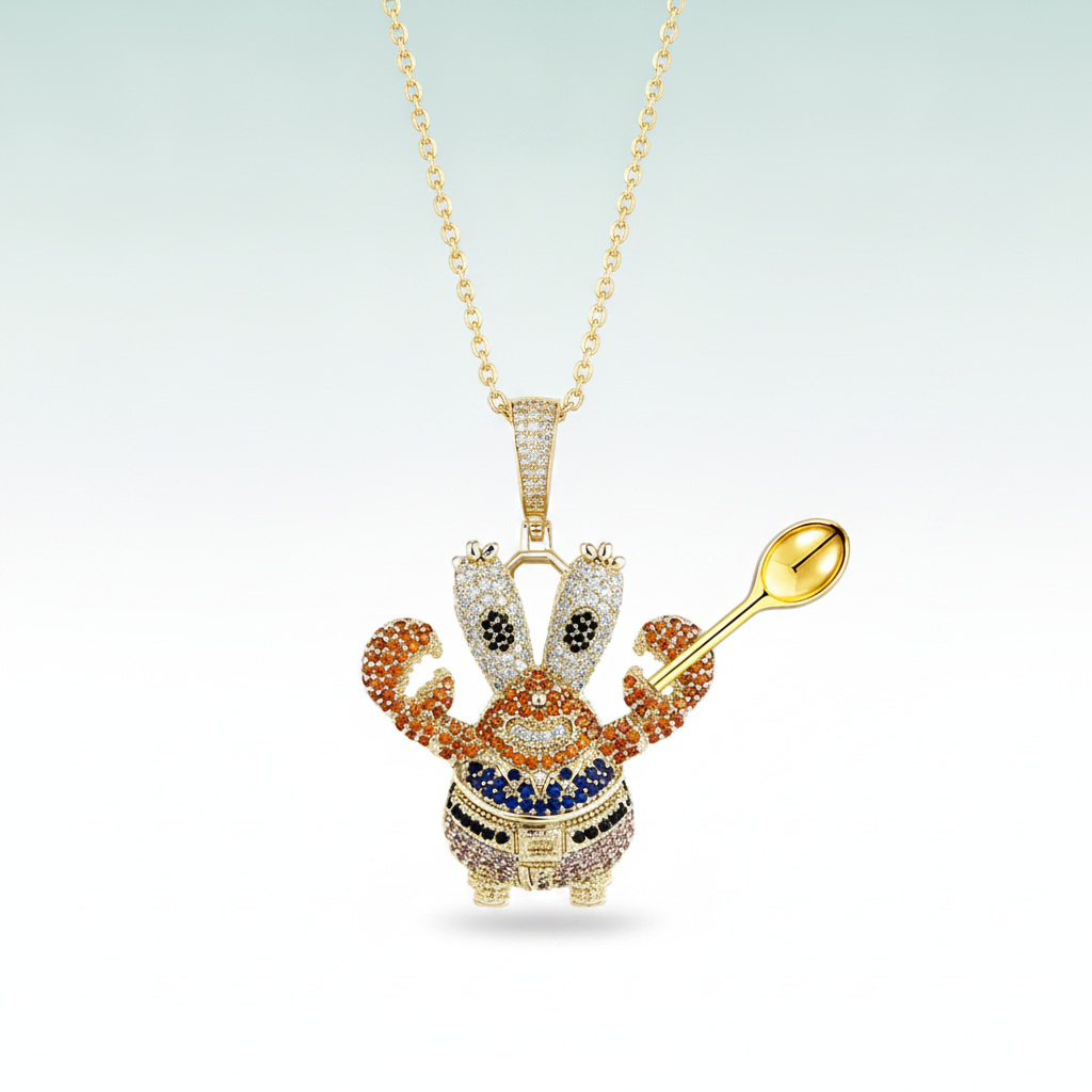 Greedy Crab Spoon Pendant - Hero