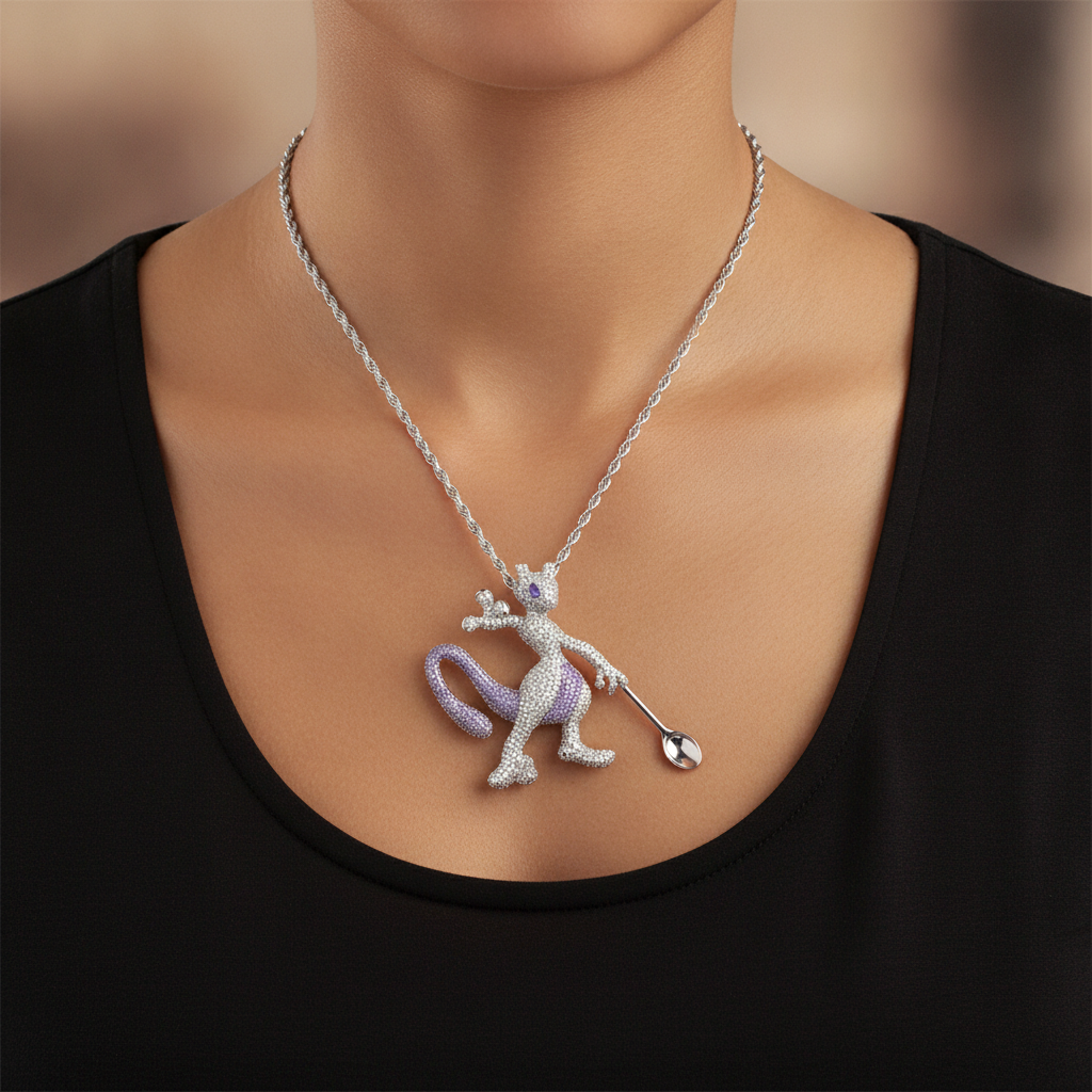 Psychic-Type Boss Premium Spoon Pendant - Lifestyle