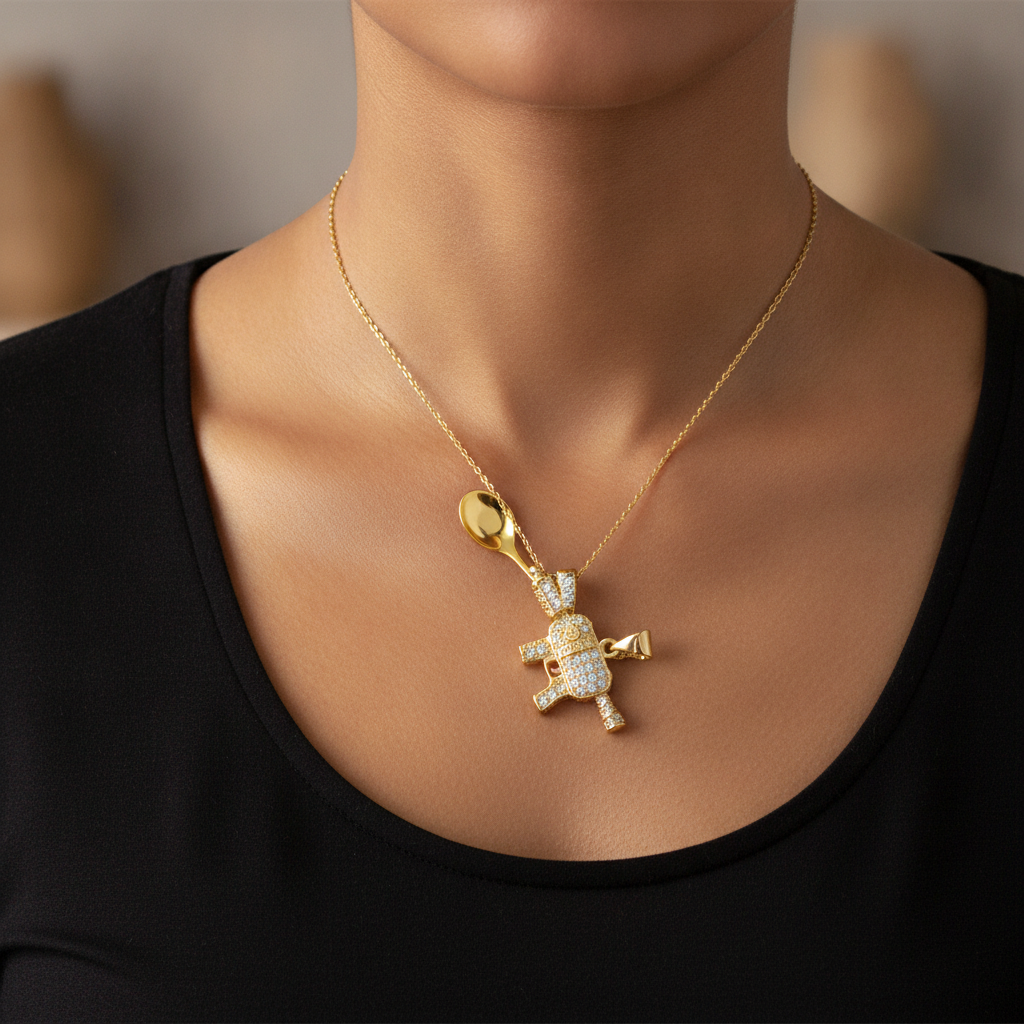 Stubby SMG Spoon Pendant - Lifestyle