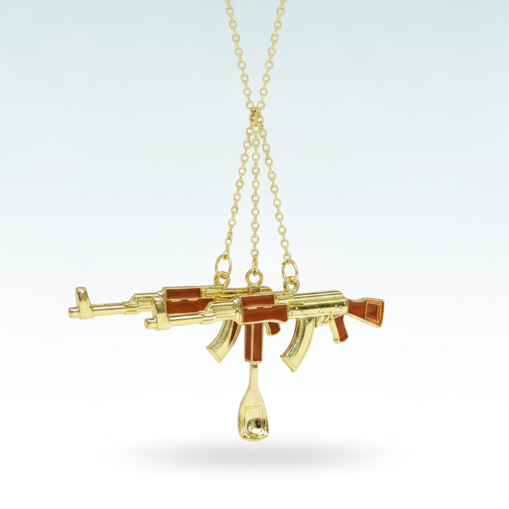 Gold AK47 Spoon Pendants - 3 Pack - Hero