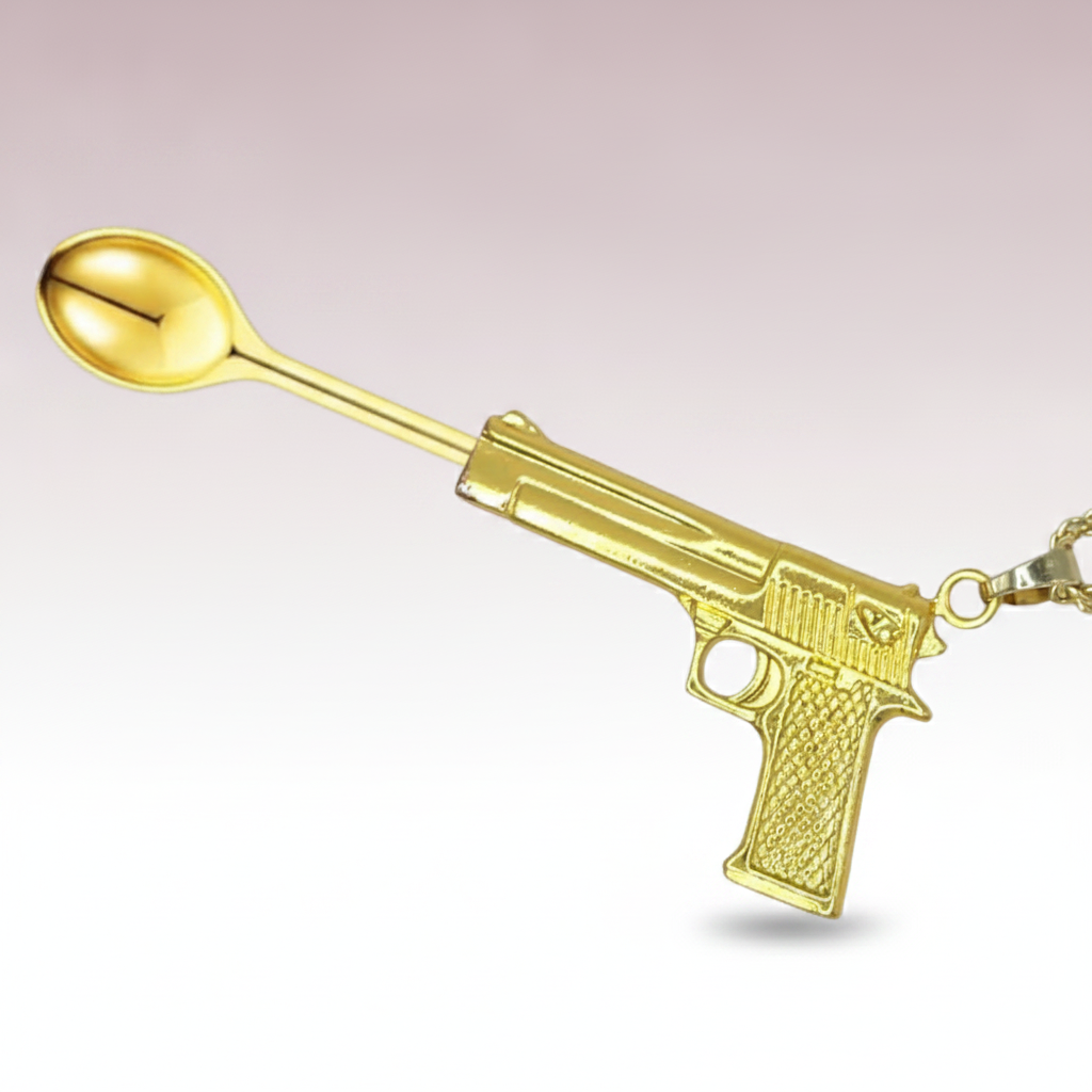 Deagle Gun Spoon Pendant - Hero