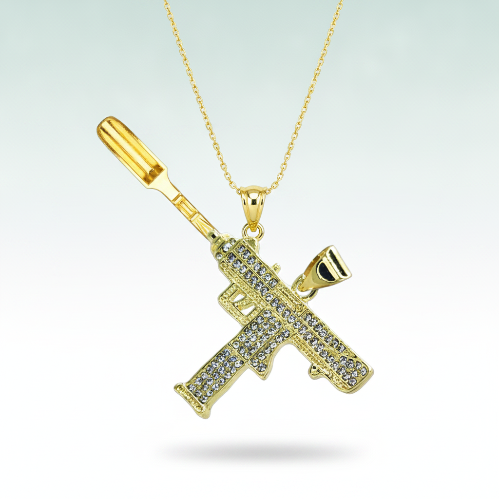 Auto-Cannon UZI Premium Spoon Pendant - Hero