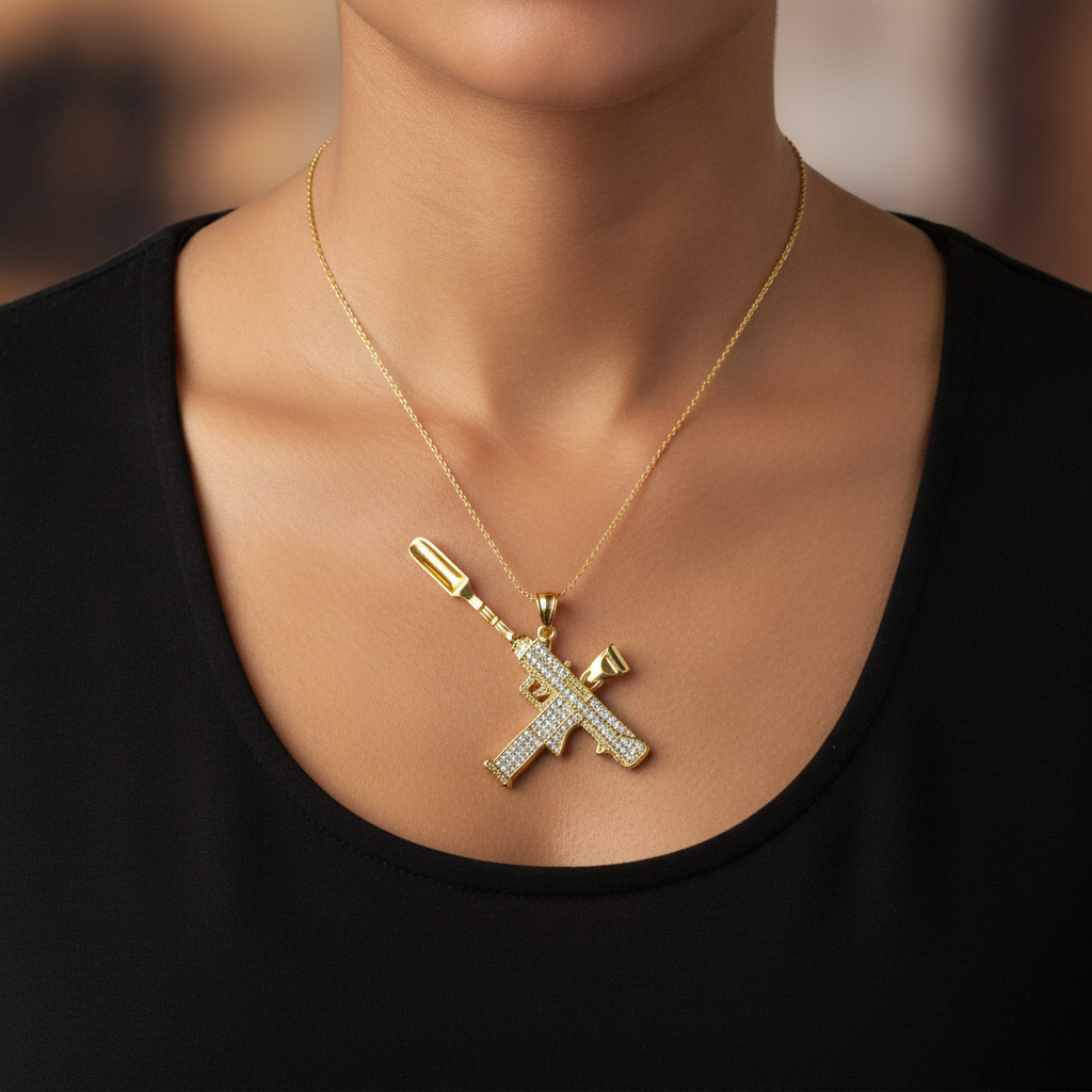 Auto-Cannon UZI Premium Spoon Pendant - Lifestyle