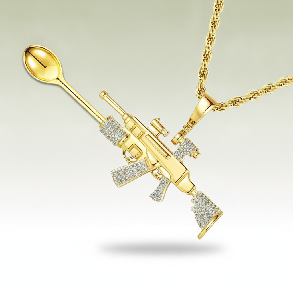 Boomstick Grenade Rifle Premium Spoon Necklace - Hero