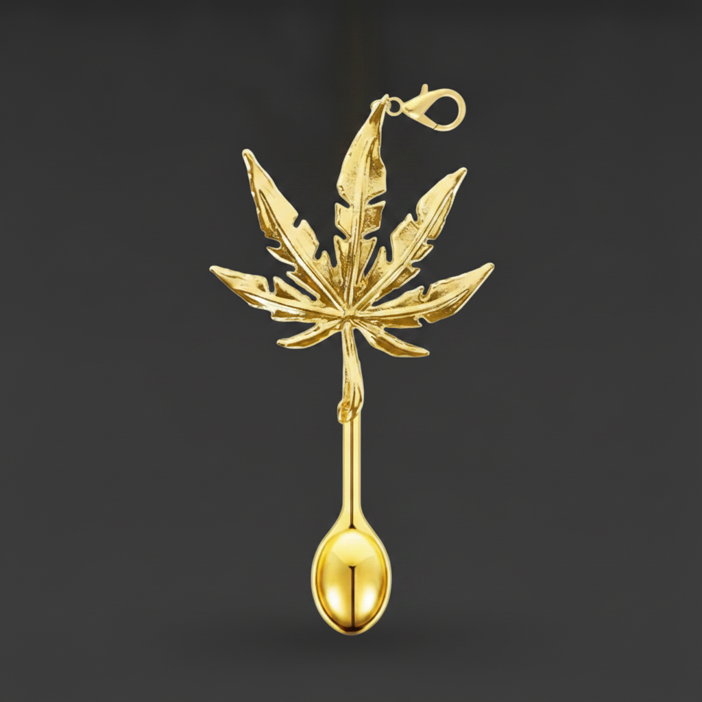 I Got 5 On It Spoon Pendant - Closeup