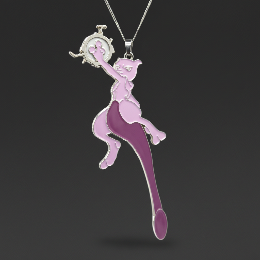 Legendary Cat Spoon Pendant - Closeup