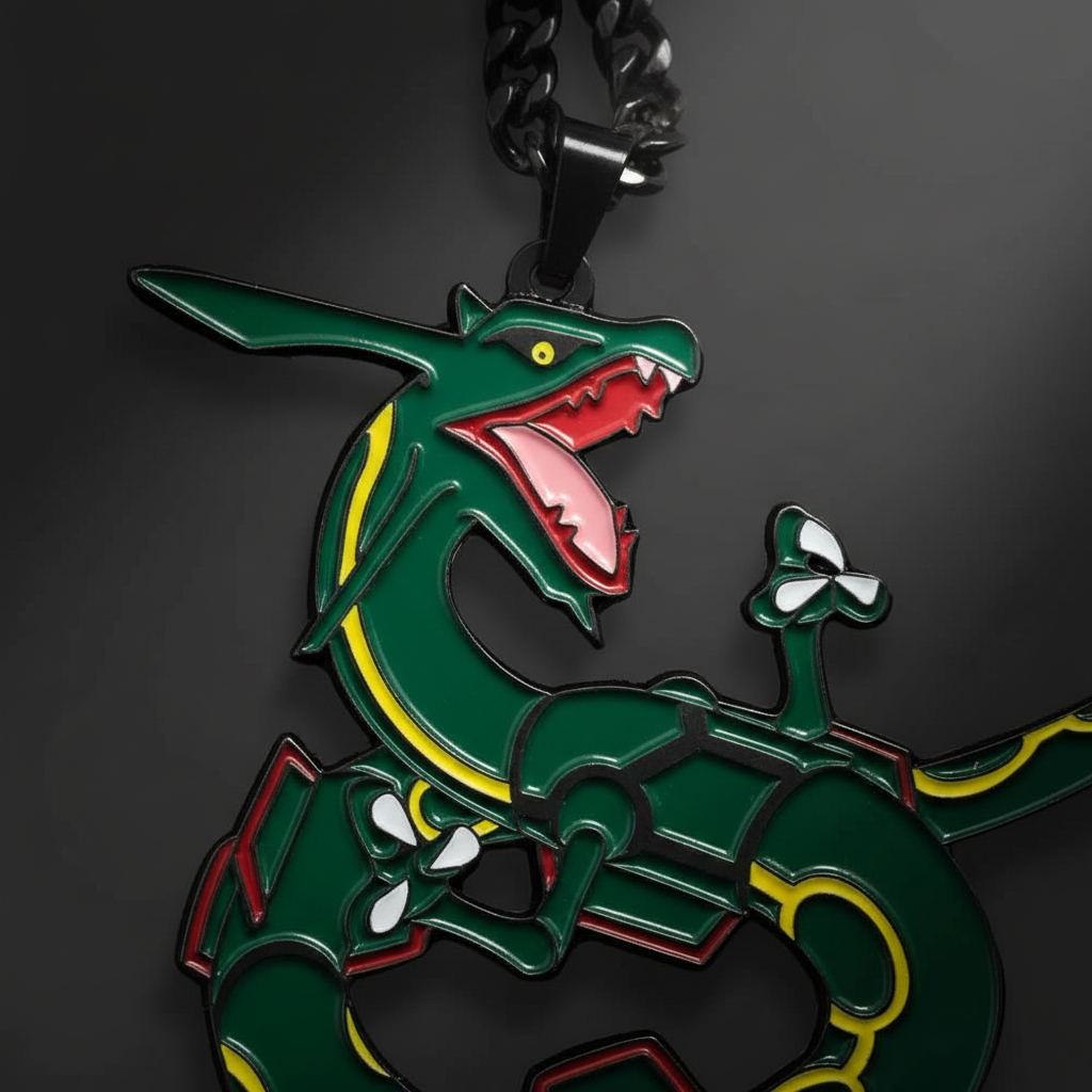 Legendary Dragon Spoon Pendant - Closeup