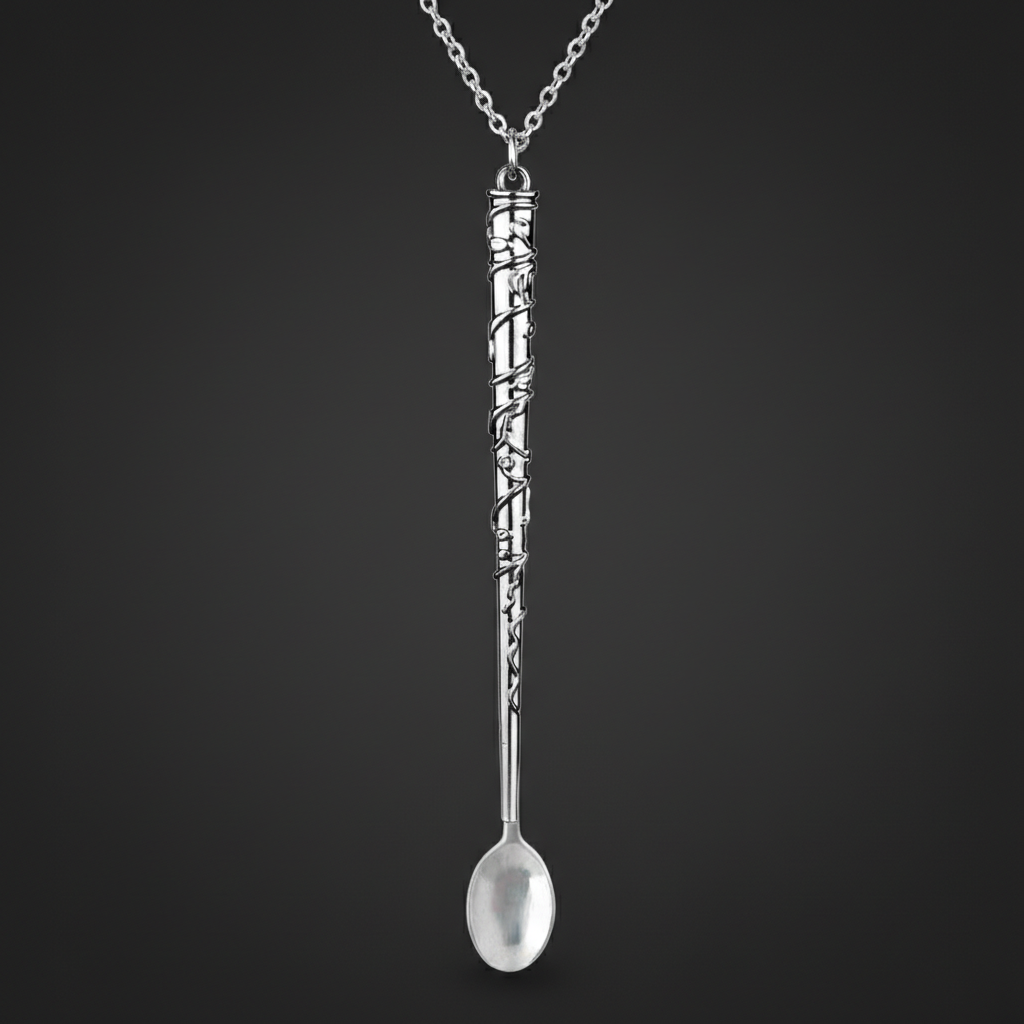 Leviosa Wand Spoon Necklace - Closeup