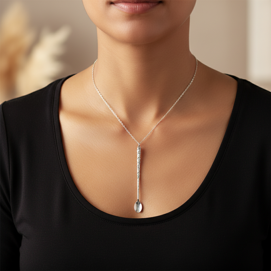Leviosa Wand Spoon Necklace - Lifestyle