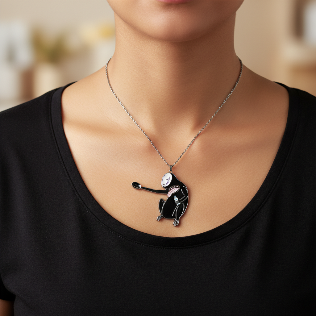 Mask Face Spoon Pendant - Lifestyle