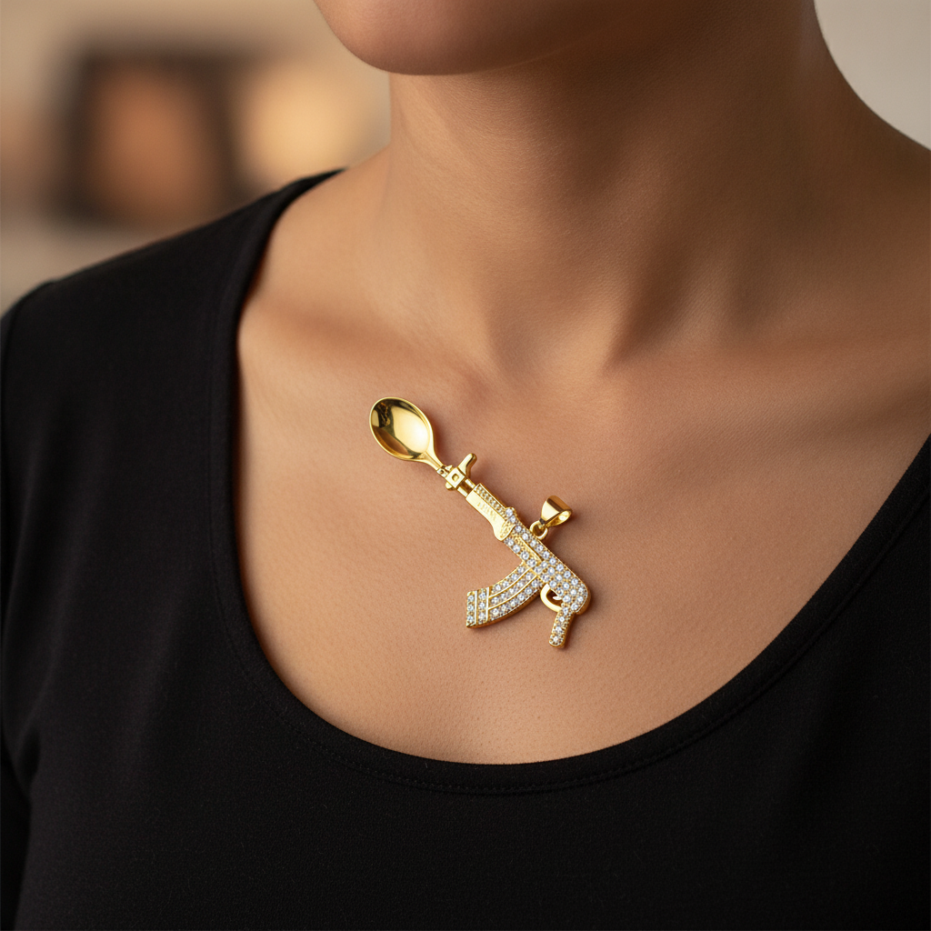 Draco AK47 Spoon Pendant - Lifestyle
