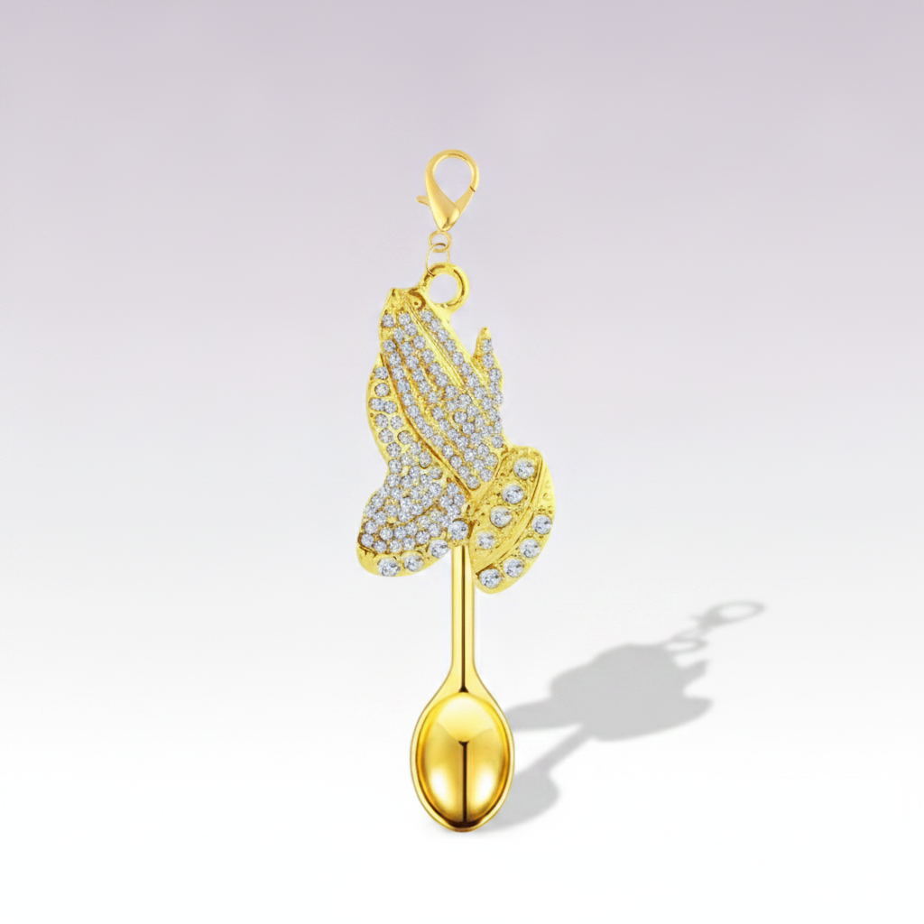 Praying Hands Spoon Pendant - Hero