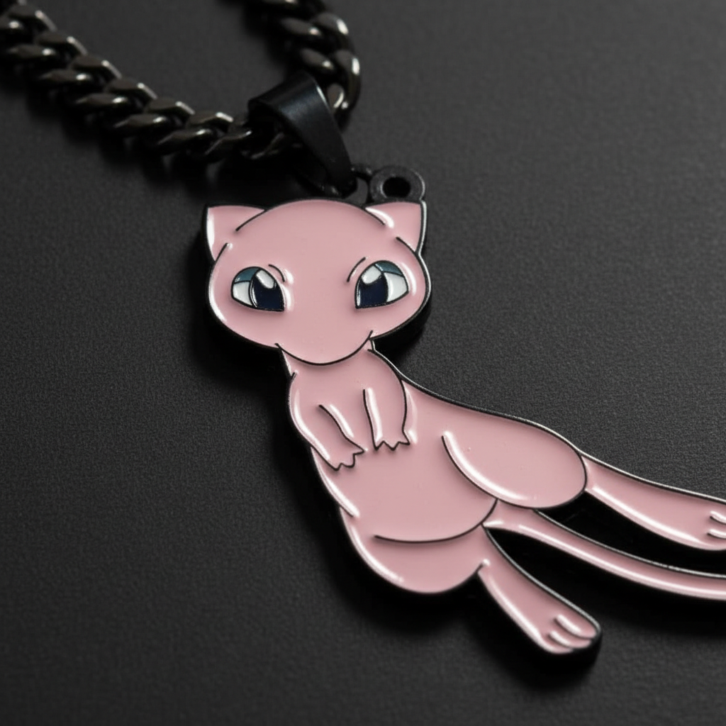 Mystical Cat Spoon Pendant - Closeup