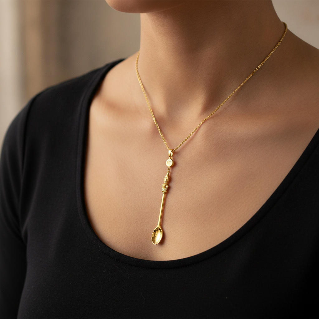 Signature Mad Kandi™ Magnetic Spoon Necklace and Pendant - Lifestyle