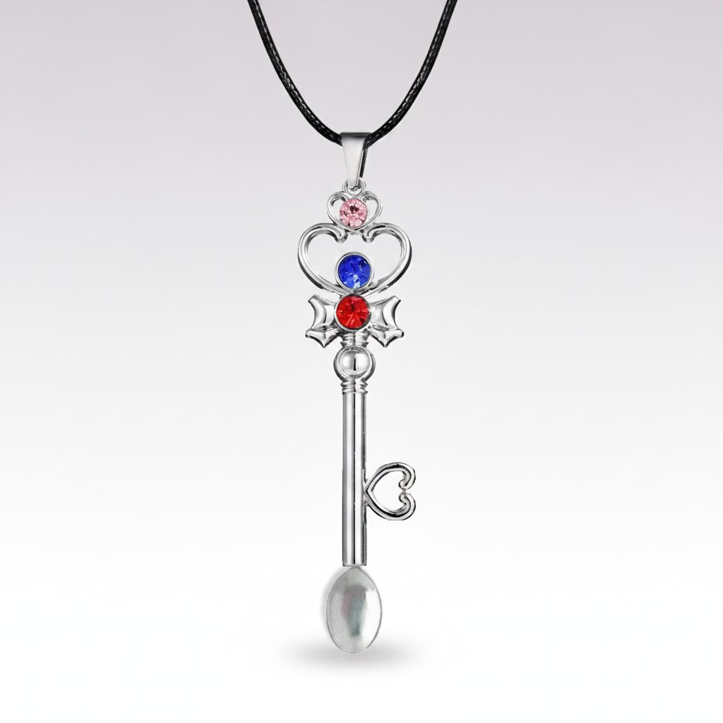 Silver Space Time Key Spoon Necklace - Hero