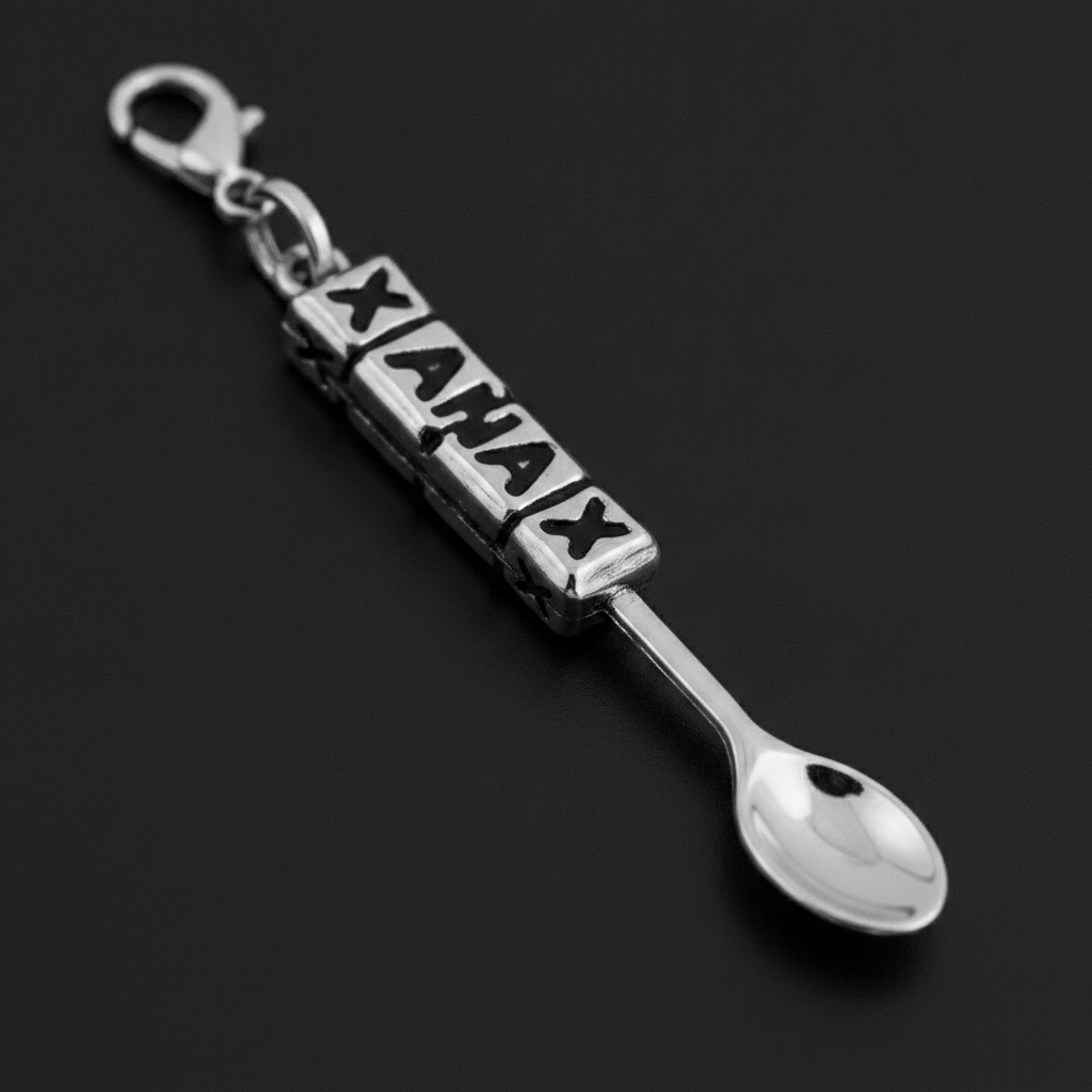 Slow Motion Spoon Pendant - Closeup