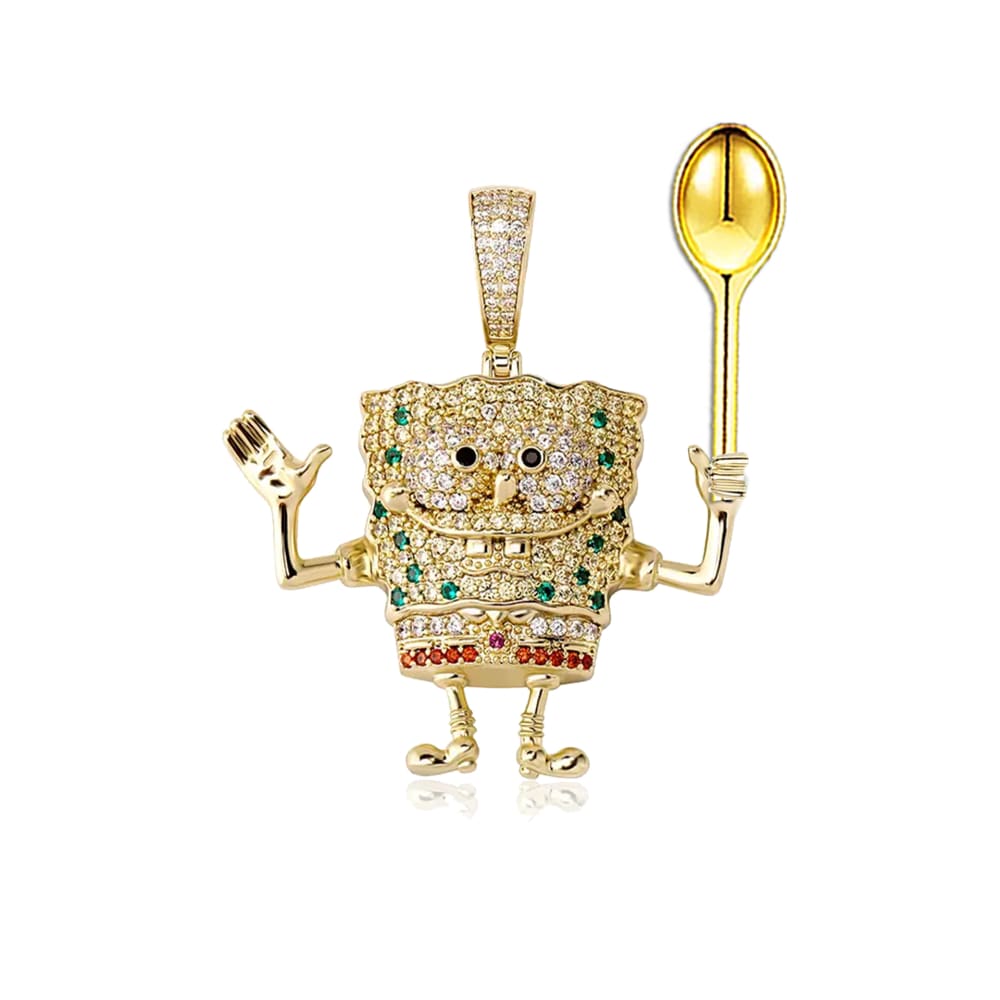 Diamond Fry Cook Spoon Pendant