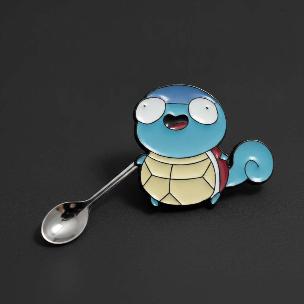 Starter Character Spoon Pin/Pendant - Closeup